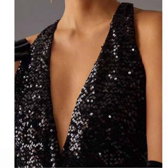 Hutch Black Sequin Jumpsuit - Picture 9 of 11